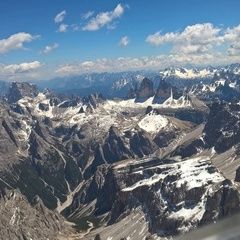 Flugwegposition um 12:19:17: Aufgenommen in der Nähe von 39034 Toblach, Bozen, Italien in 3380 Meter